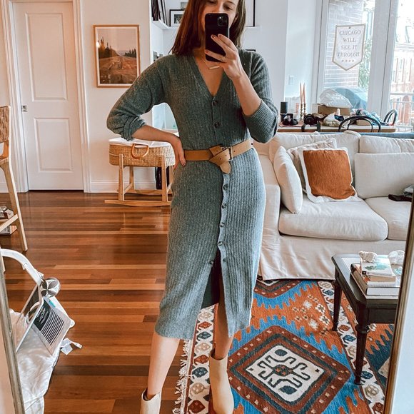 Able Elizabeth Rib Midi Cardigan - Picture 2 of 8